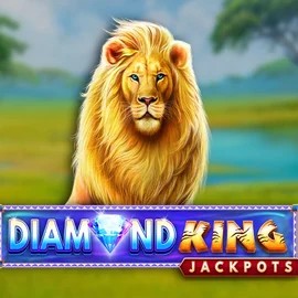 Official Jackpots logo: Diamond King Jackpots by SpinPlay Games at Boomzino Casino