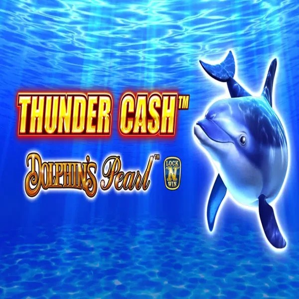 Thunder Cash Dolphins Pearl online game logo by Novomatic on boom-zinocasino.it